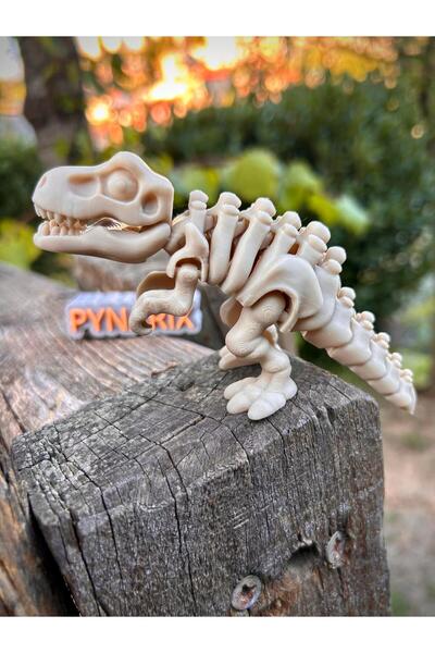 pynarix T.REX İskelet Dinozor- Tarih Öncesi Korkunun Sembolü!🦖💀 3D Hareketli Oyuncak Model Orta Boy