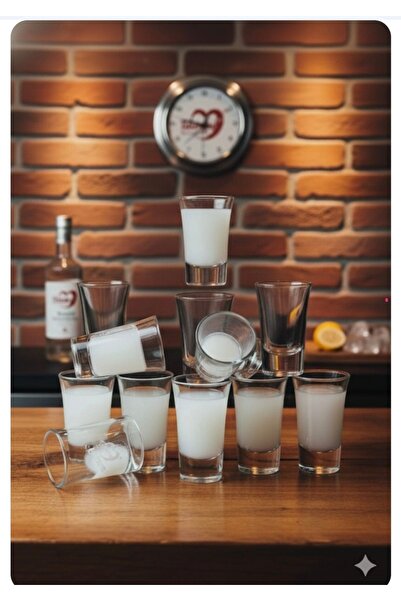 ORTAKÖY CENNETİ 6 ad Shot bardak tekila likör bardak kaliteli ithal ürün 35 cc Hacim boy 7 cm ağız 4.5 cm taban 3 c