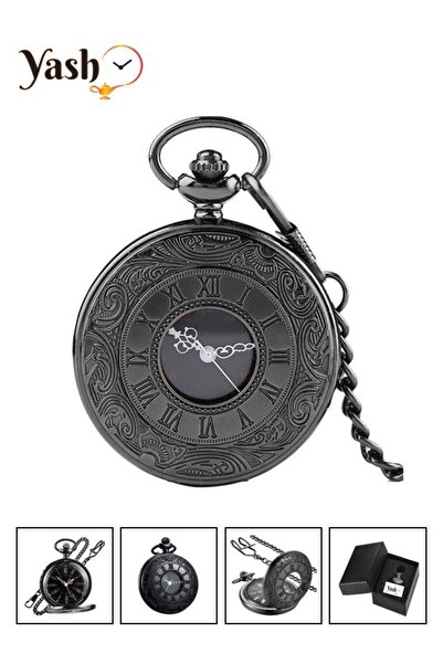 Yash Romanian Style Quartz Pocket Watch