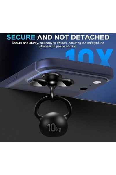 ENİLTECH iPhone 17 Pro Compatible Camera Protector Lens Metal Tempered Glass Camera Surround Full Protection