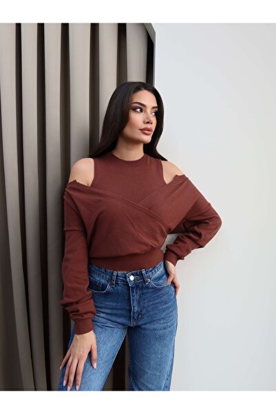 ESRAHELVACI Double Layer Knitwear Cardigan Sweater