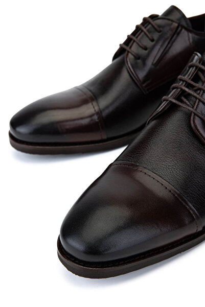 Tamer Tanca Erkek Hakiki Deri Kahverengi Klasik Ayakkabı