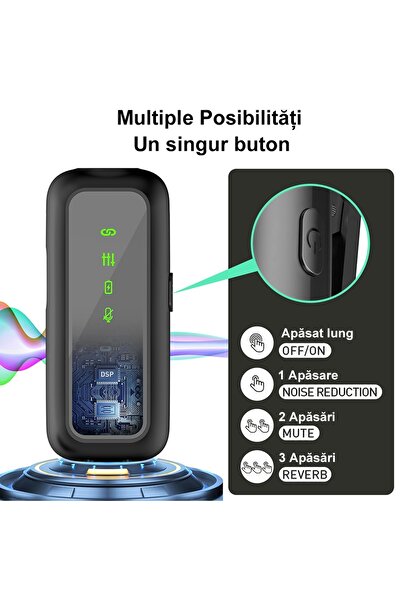 SONORH ® Wireless Lavalier, USB Type-C, Noise Cancellation, Plug&Play, Charging Case, 30-hour Battery