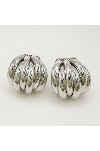 Vi store Steel Silver 6 Ring Earrings