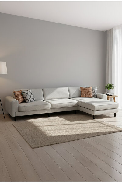 Rolivs Mokka Mini Köşe- Fitilli Kadife/Taş Orkide