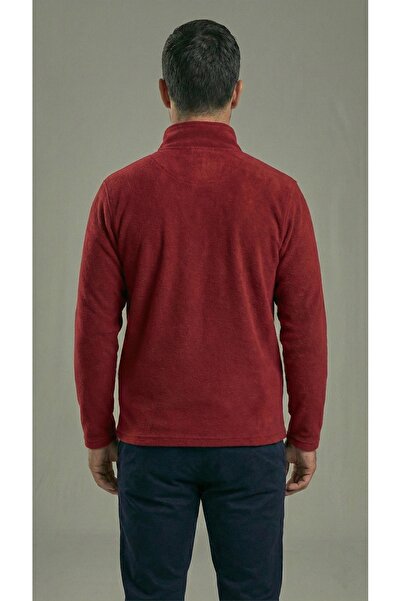 BESKAR Ανδρικό φούτερ με μισό φερμουάρ ψηλός λαιμός Winter Thermal Fleece