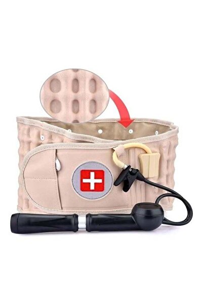 Relax Smart حزام دعم أسفل الظهر، قابل للنفخ بالهواء، يخفف الضغط والألم، تدليك، بطانة ممتدة