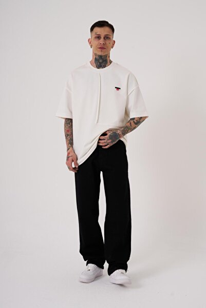 Machinist Men's Baggy Fit Relaxed Jean Pants Black