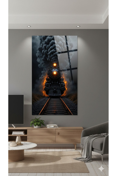 BLT DİZAYN Kara Tren – Flame & Smoke Themed