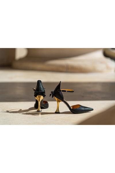 CONDUR by alexandru Pantofi Dama Toc Clepsidra Martina Black