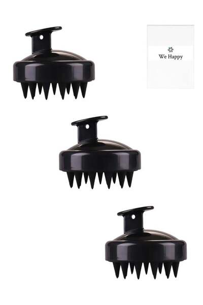 WE HAPPY 3 قطع من أدوات تدليك الرأس والجسم المصنوعة من السيليكون مع شعيرات - ...
