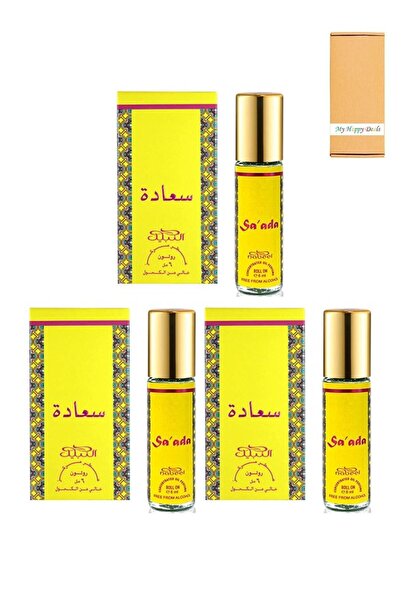 Nabeel 3 Pcs Saada Alcohol Free Roll On Oil Perfume 6ML