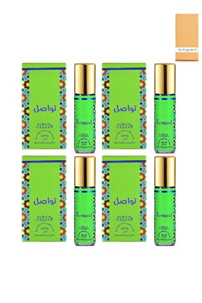 Nabeel 4 قطع من زيت عطري تواصُل خالٍ من الكحول 6 مل