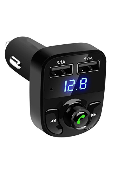 OEM Bluetooth USB car adapter, FM transmitter, 2 USB ports, Fast charger, Hands-free