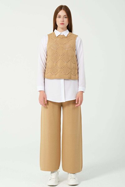 Hatun Atila Hatunatila Knitted Knitwear Double Set 5050 Mink