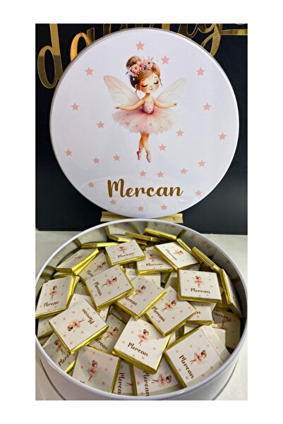 Nehir 50 Adet İsme Özel Bebek Hediyelik Madlen Sütlü Çikolata