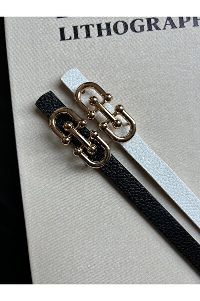 LİA KEMER Σετ 2 τεμαχίων γυναικεία ζώνη με χρυσή πόρπη με σχέδια, ζώνη για πα...