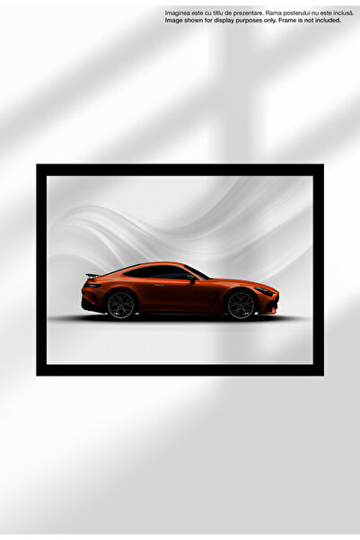 21mxm Sports Car Canvas Poster – Unframed Print - Car Enthusiasts - 1762 AMG GT63 PRO 2025 Orange