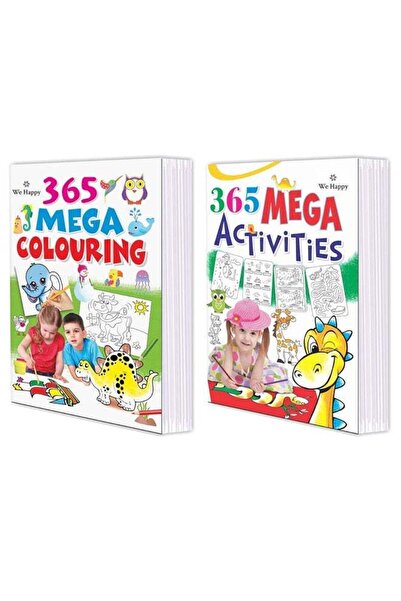 WE HAPPY مجموعة من 2 كتاب تلوين وأنشطة 365 ميجا