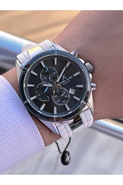 Daniel Klein Men's Wristwatch 30 Meters Water Resistant Silicone Band + Bracelet Gift Vs.Blkt.0714