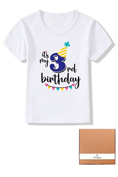 WE HAPPY It's My Birthday Boys and Girls Party Costume T-shirt