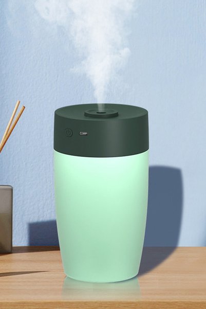 The Wlue 350 ML Oda Hava Nemlendirici RGB Renkli Işık Gece Lambalı Mini Ultra...