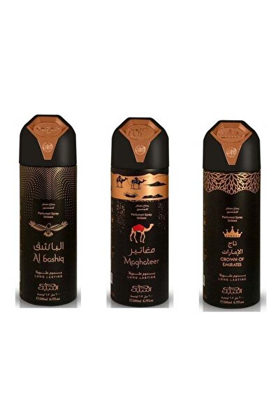 Nabeel عبوة من 3 مزيلات عرق تدوم طويلاً - تاج الإمارات الباشق مغاتير