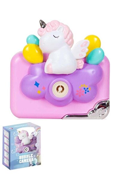 WE HAPPY لعبة فقاعات كاميرا يونيكورن - آلة فقاعات الصابون الأوتوماتيكية