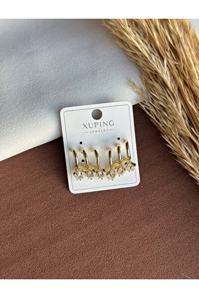 FlawlessJewelrys Çoklu görünümlü taş detay küpe