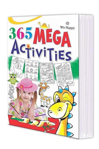 WE HAPPY 365 Mega Activities Book - Educational Fun Learning Activities for Kids