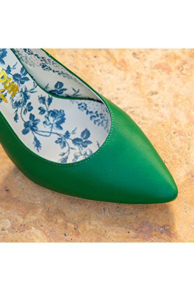 OEM Women's Shoes with Thick Heels Victoria Green - 35