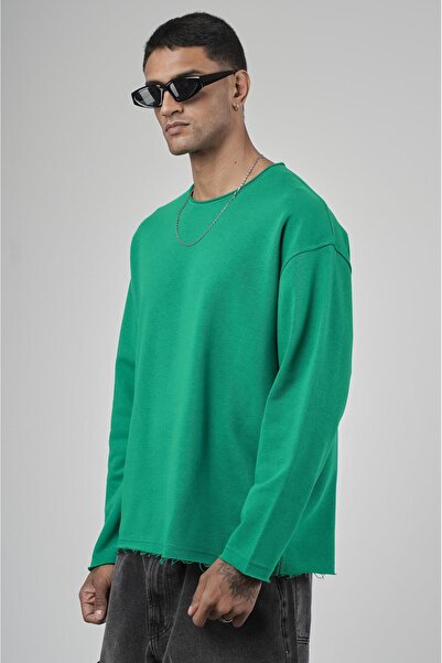 king brich Pis Yaka Oversize Cut Men's Plain Sweatshirt