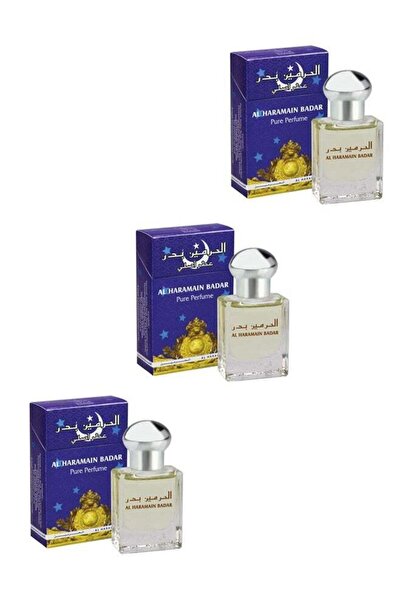 Al Haramain 3 Pcs Pure Perfume Badar 15ML Perfume Oil - Unisex