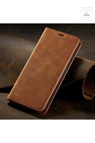 WE HAPPY Leather Magnetic Wallet Flip Case with Card Slots for Samsung Galaxy...