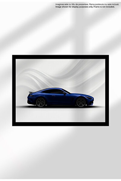 21mxm Sports Car Canvas Poster – Unframed Print - Car Enthusiasts - 1766 AMG GT63 PRO 2025 Blue