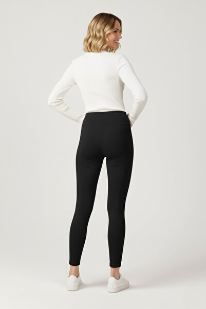 buğrahayalin Women's Velvet Black Tights