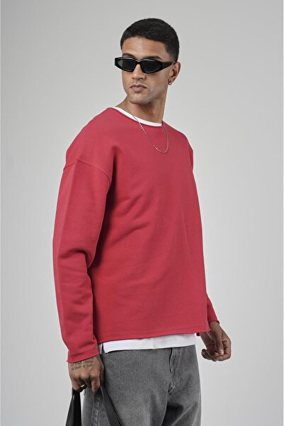 king brich Pis Yaka Oversize Cut Men's Plain Sweatshirt
