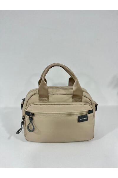 Sanmorris Women's Water Resistant Parachute Fabric 4 Compartment Cross Strap Oval Hand and Shoulder Bag