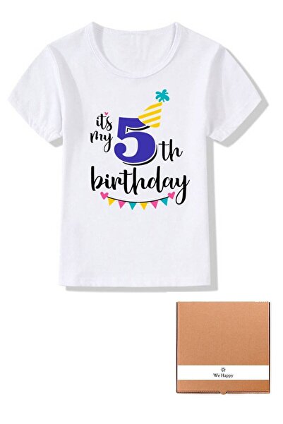 WE HAPPY It's My Birthday Boys and Girls Party Costume T-shirt