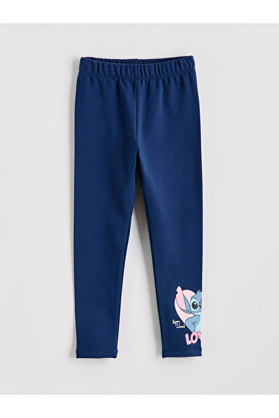 LC Waikiki Seray New Season Leggings pentru fete Stitch cu imprimeu cu talie ...