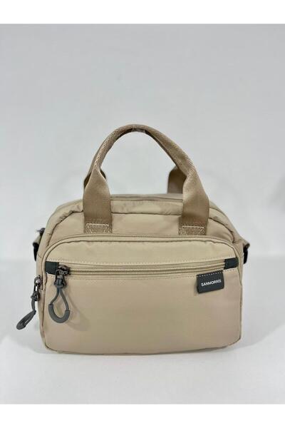 Sanmorris Women's Water Resistant Parachute Fabric 4 Compartment Cross Strap Oval Hand and Shoulder Bag