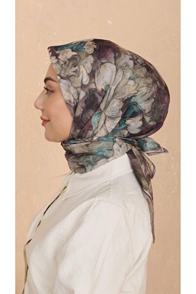 locella Soft Pamuk Eşarp Mürdüm-6