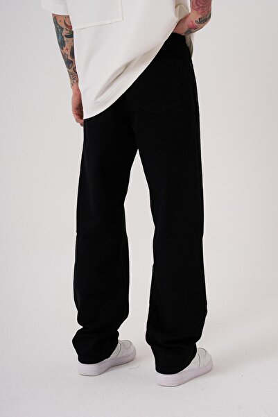 Machinist Men's Baggy Fit Relaxed Jean Pants Black