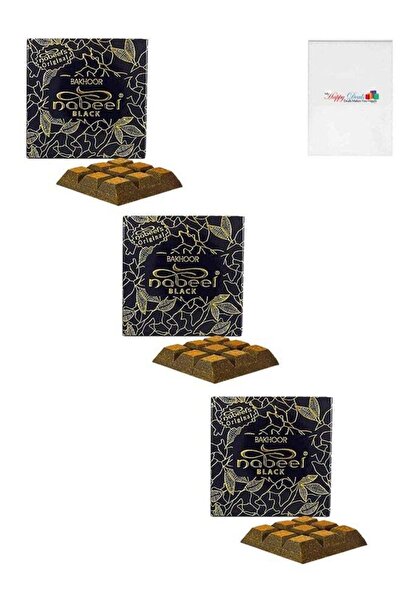 Nabeel 3Pcs Bakhoor Black Incense 40GMS