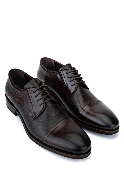 Tamer Tanca Erkek Hakiki Deri Kahverengi Klasik Ayakkabı