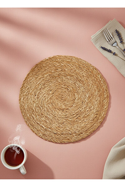 Novazay Hasır Supla Örgü Amerikan Servis Tabak Tava Tencere Altlığı Bambu Sof...