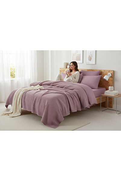 Comfort Craft Pike Blanket Double Size 200X230Cm Karde Plum Ecocel