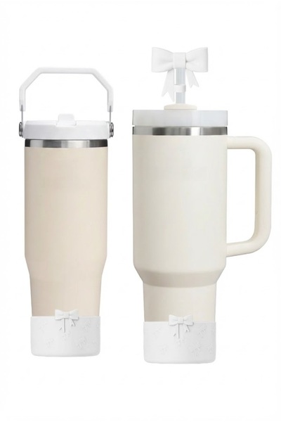 Kelira Quencher and Iceflow New Generation Thermos with Straw Compatible Bowknot Base + Bowknot 1.18 0.89