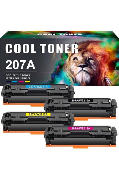 loon iprospect 207A Compatible Toner Cartridge 4-Pack for HP 207A/207X (Black, Cyan, Magenta, Yellow)