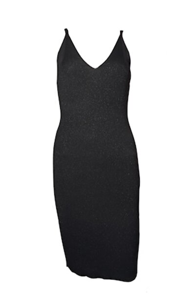 L-line fashion - Rochie de damă, negru strălucitor, mărime universală